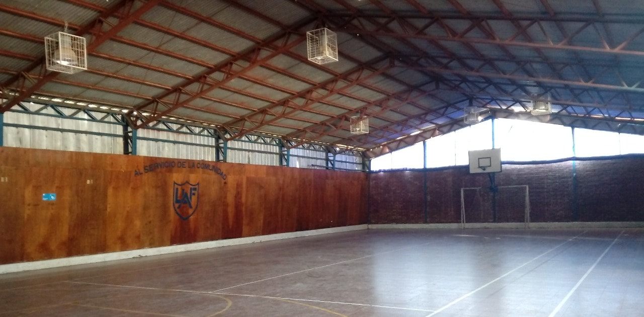 Este es nuestro gimnasio del liceo.